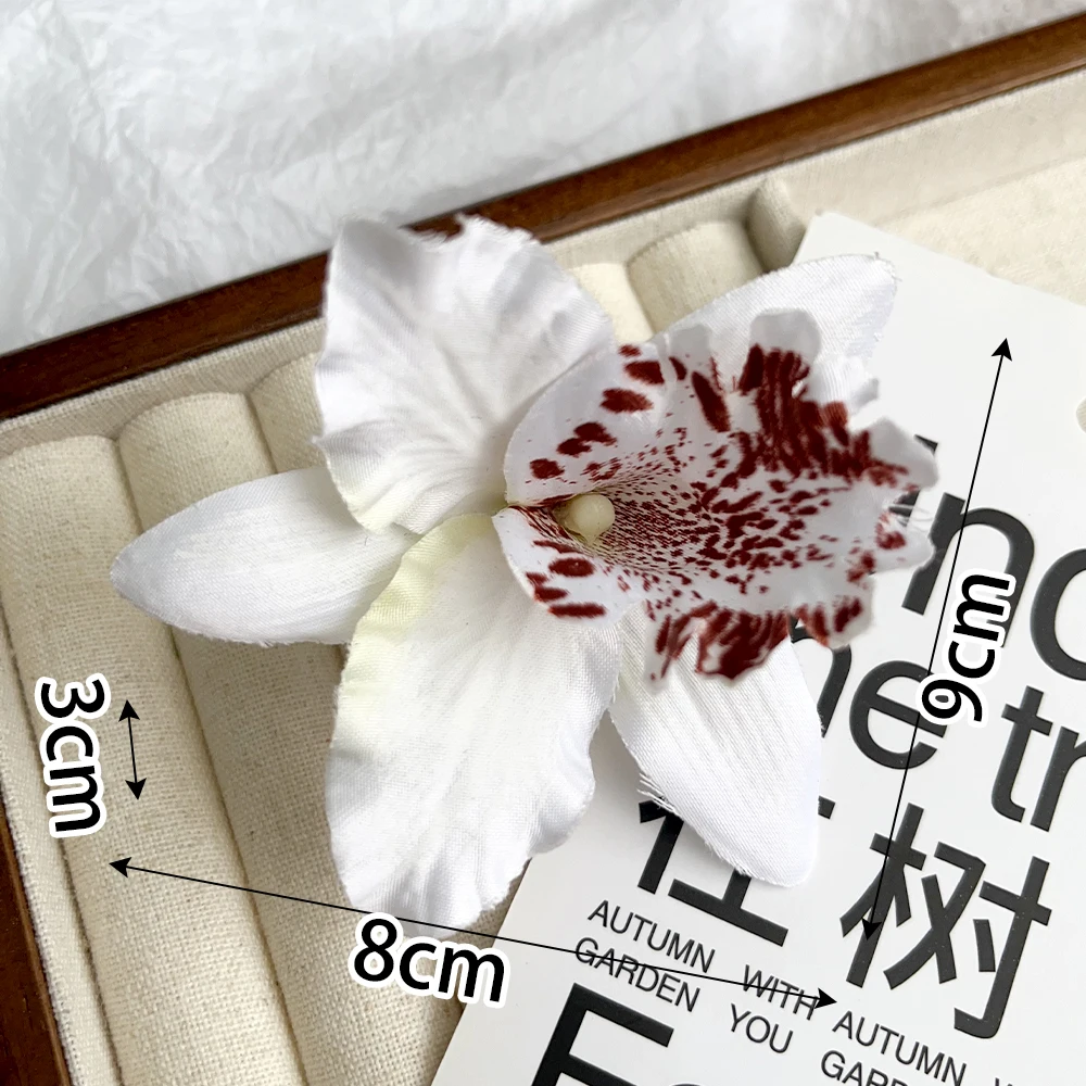 pince à cheveux fleur orchidée tropicale accessoire mariage plage