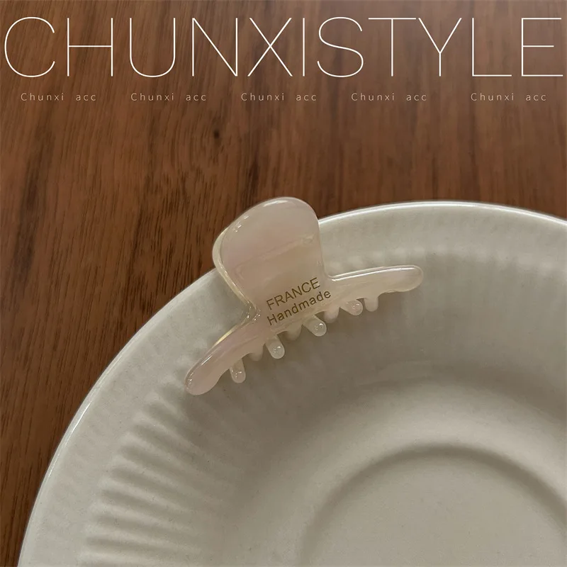 petite pince à cheveux en acétate de haute qualité style parisien