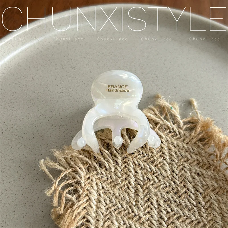 petite pince à cheveux en acétate de haute qualité style parisien