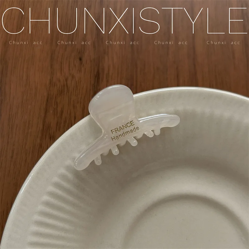 petite pince à cheveux en acétate de haute qualité style parisien