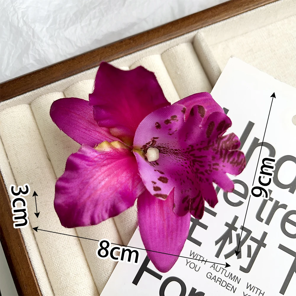 pince à cheveux fleur orchidée tropicale accessoire mariage plage