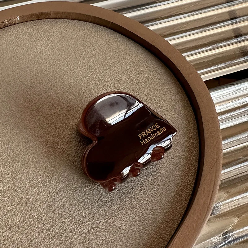 petite pince à cheveux en acétate de haute qualité style parisien