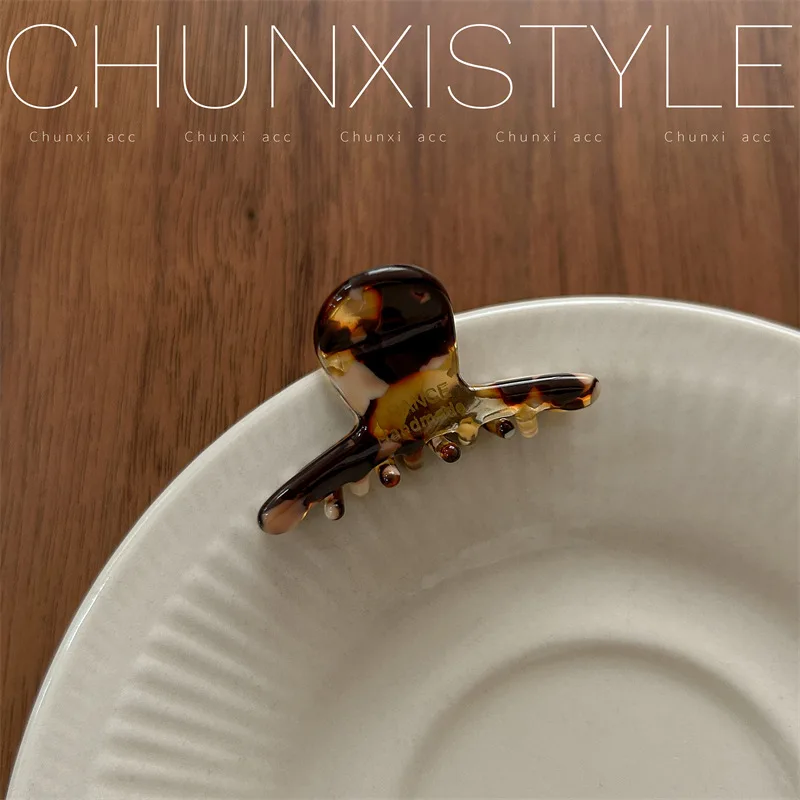 petite pince à cheveux en acétate de haute qualité style parisien