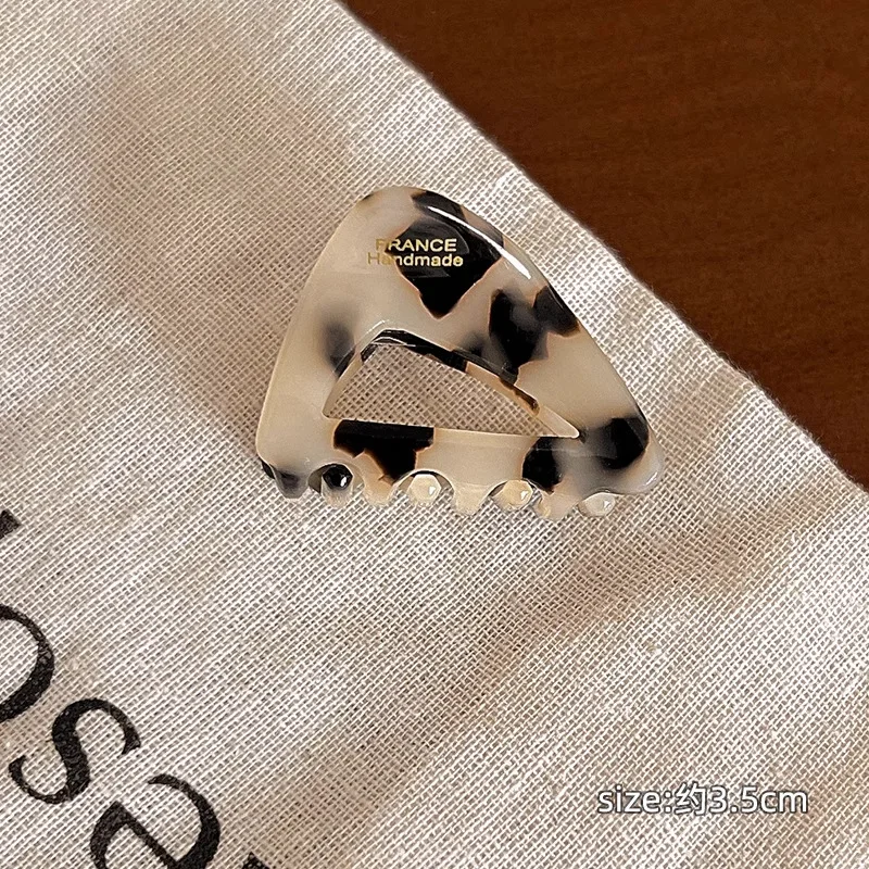 petite pince à cheveux en acétate de haute qualité style parisien