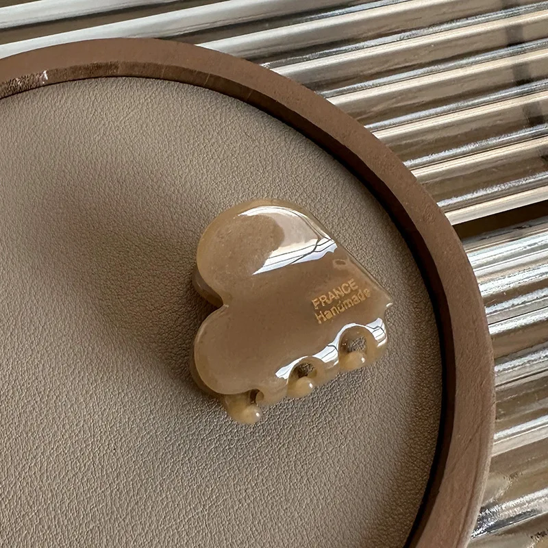 petite pince à cheveux en acétate de haute qualité style parisien