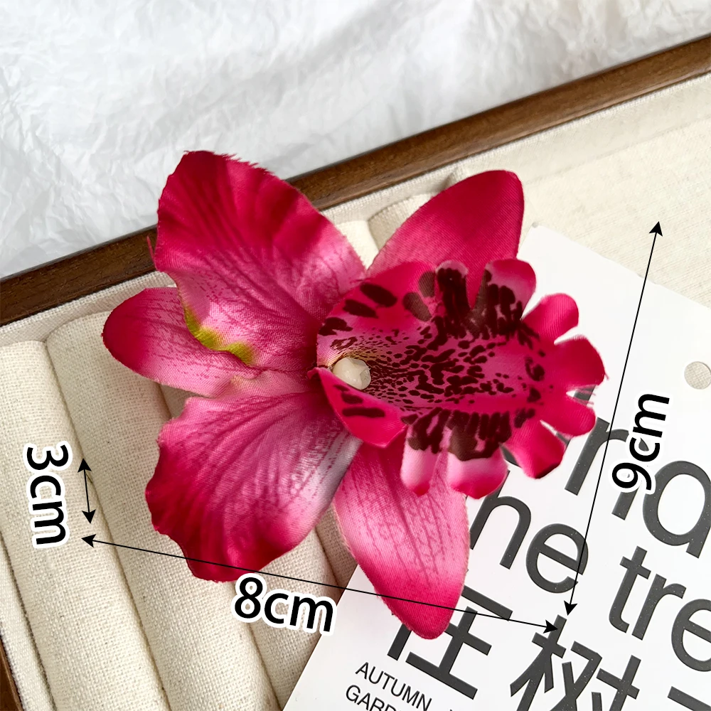 pince à cheveux fleur orchidée tropicale accessoire mariage plage
