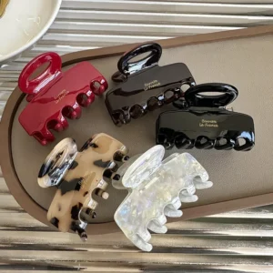 petite pince à cheveux en acétate de haute qualité style parisien