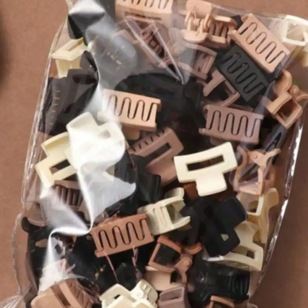 lot de 10 30 mini pinces crabes pour cheveux couleurs nudes et neutres