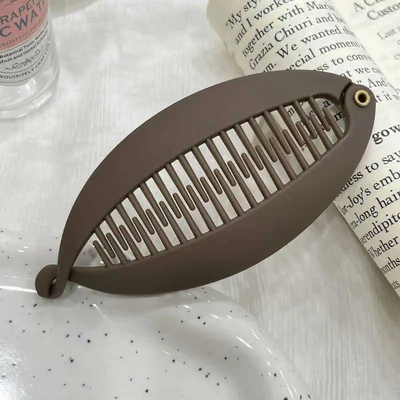 pince banane à cheveux mate lot de 1/3 barrette verticale anti glisse