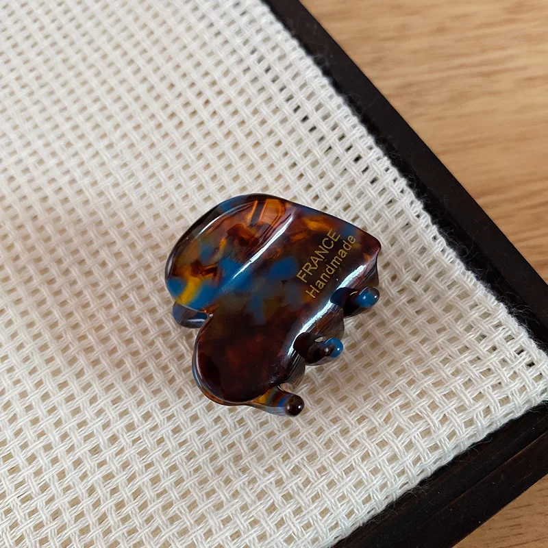 petite pince à cheveux en acétate de haute qualité style parisien