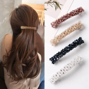 barrette cheveux strass et cristal pince à cheveux femme brillante