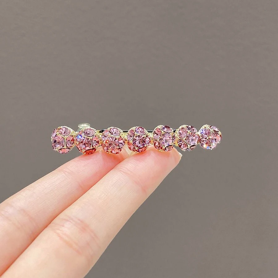 barrette cheveux femme en cristal et perles pince à ressort papillon
