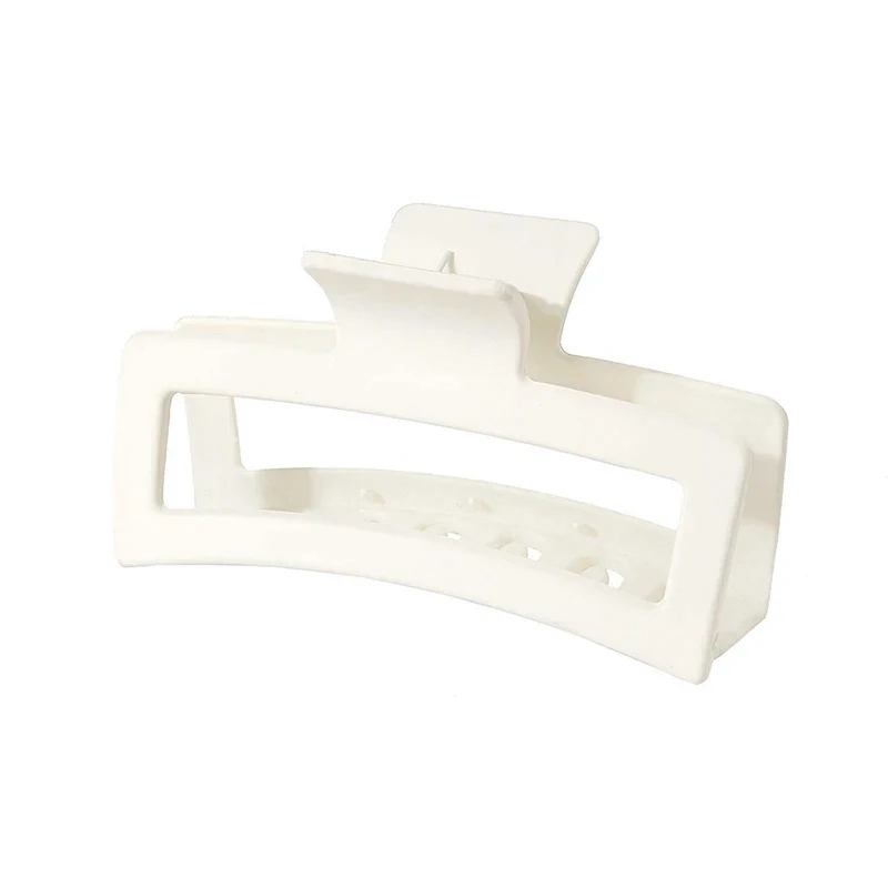 grande pince crabe rectangulaire mate pour cheveux épais