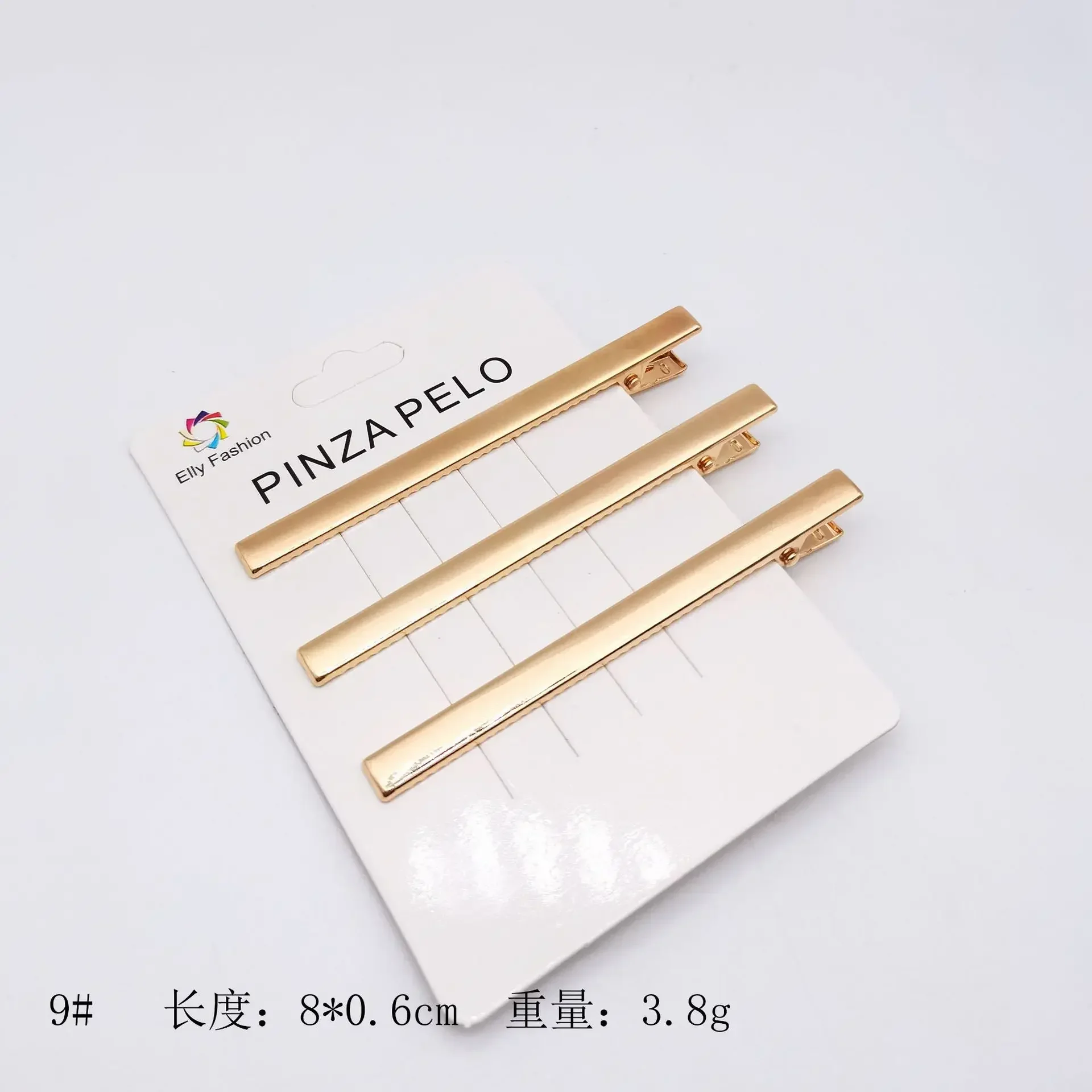 pinces à cheveux dorées en métal lot de 3 barrettes géométriques