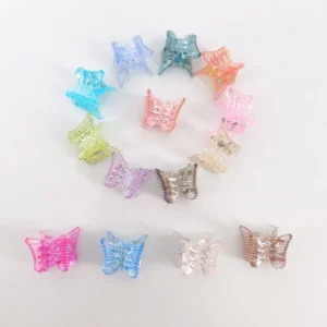 lot de 10 mini pinces cheveux papillon pinces crabe multicolores