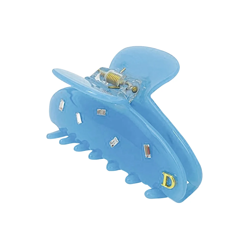 pince crabe en acétate et strass accessoire cheveux qualité luxe